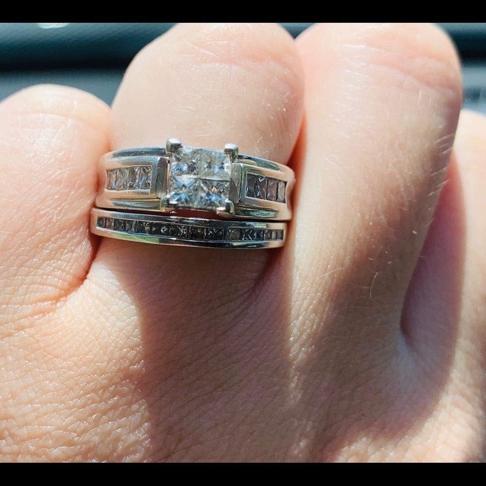 Wedding band set